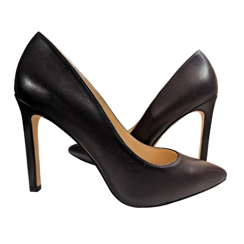 Nine West Tatiana dress leather pump, Black, size 6M